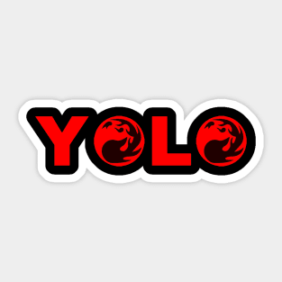 Yolo Red Sticker